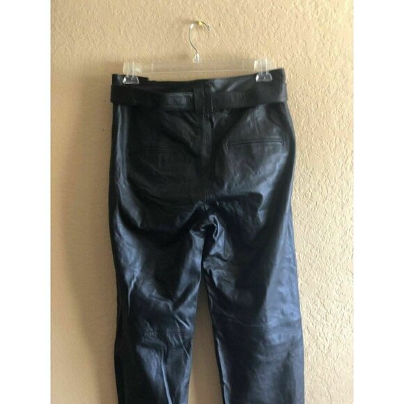 Just Female Womens Black Leather Sago Pants defect - Picture 10 of 11